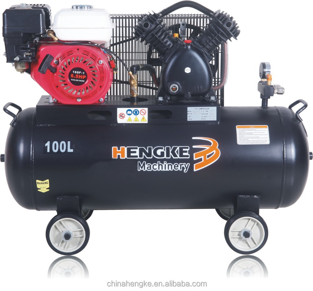 100L 6.5hp gasoline air compressor for car washing with ce certificate