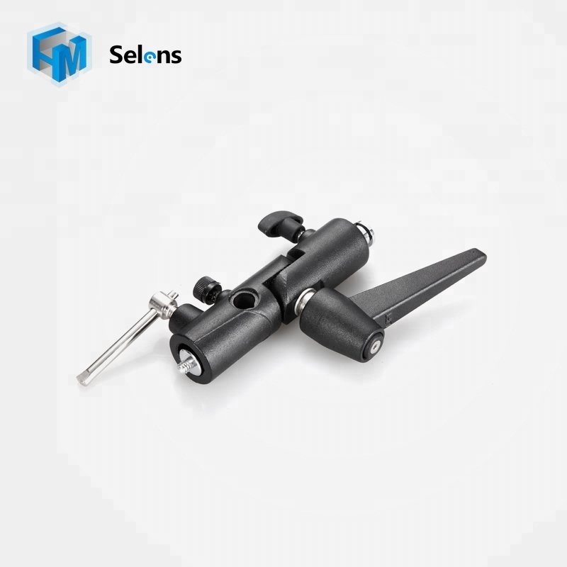 Selens Flash Shoe Umbrella Holder Mount Bracket Adapter For Light Stand Tripod 1/4