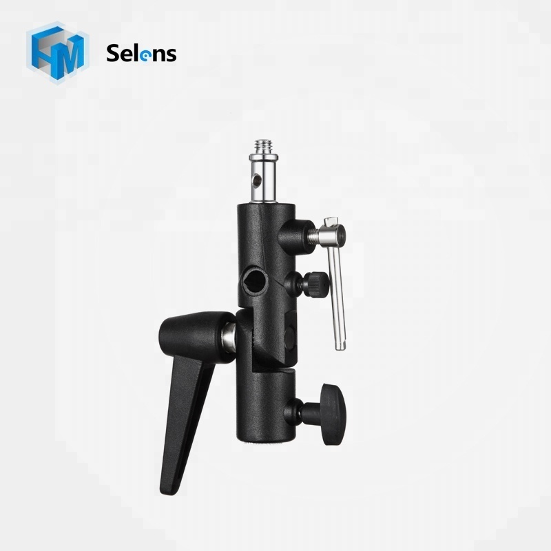 Selens Flash Shoe Umbrella Holder Mount Bracket Adapter For Light Stand Tripod 1/4