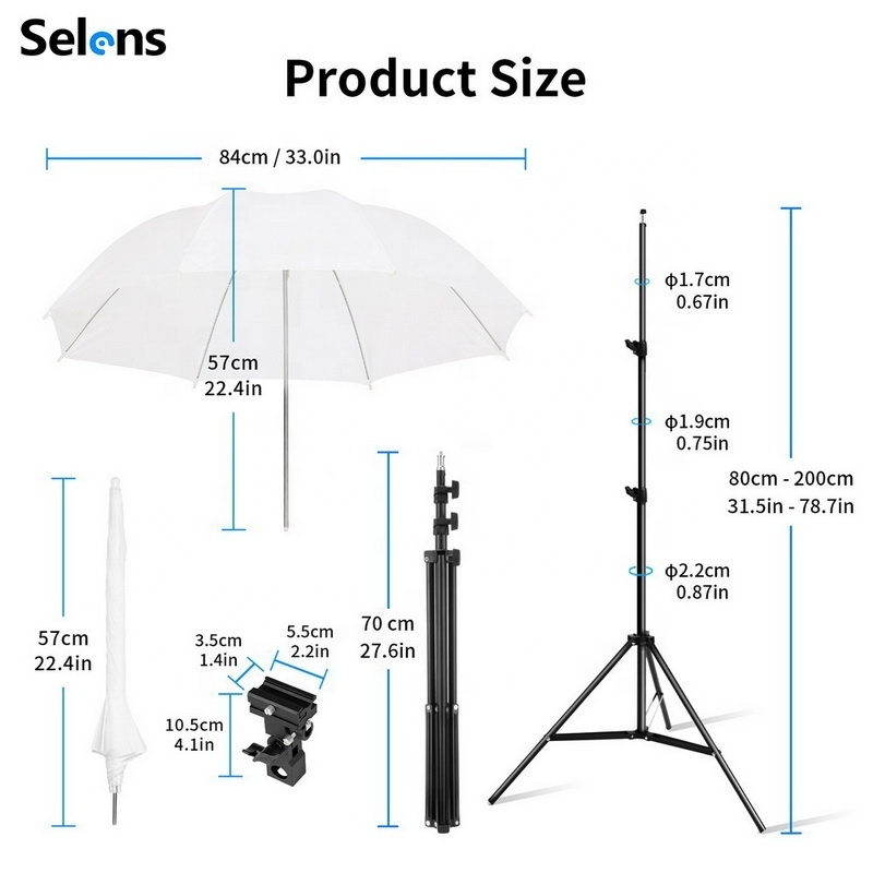 Selens Photo Umbrella Kit 33