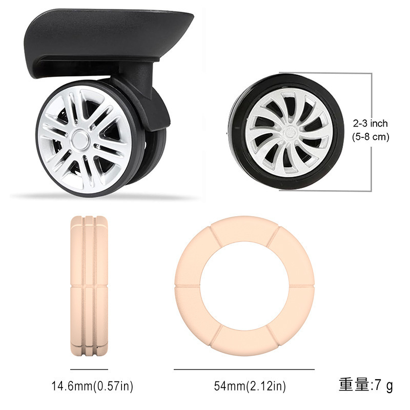 New Silicone Luggage Wheel Protectors Travel Rolling Spinner Suitcase Cover Office chair wheel cover