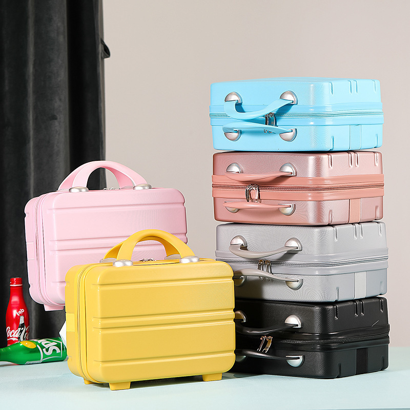 Korean version 14 inch small light mini storage bag cute  women's suitcase Make Up Case Hand luggage box