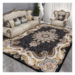 Vintage Living Room Area Rug Large Soft Water Wash Carpet Bedroom-Interior Floor Washable Rug Home Office House Carpet