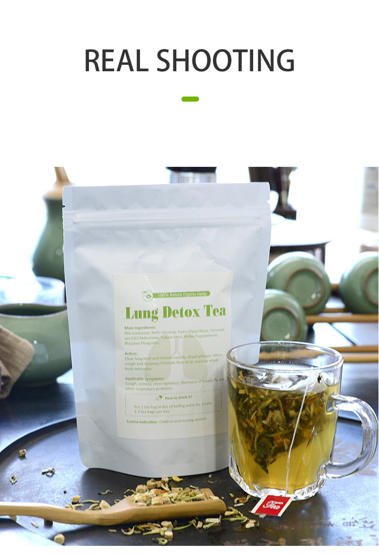 Organic standard herb health protection lung cleanser detox tea 100% natural herbal ingredients private label