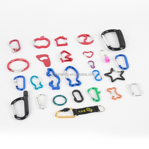 Factory Price Custom Durable Shaped Stainless Steel Key Chain Hook D Ring Heavy Duty Carabiner