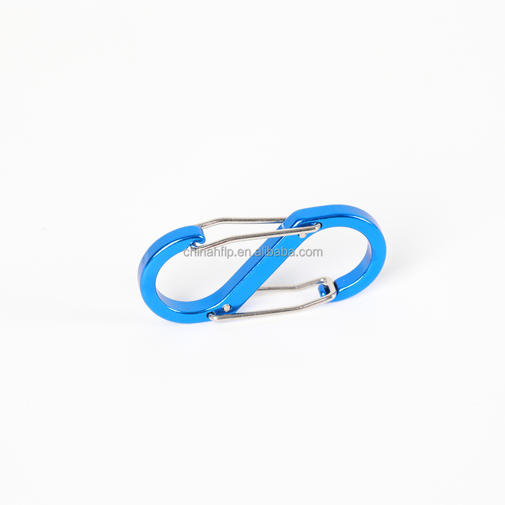 Factory Price Custom Durable Shaped Stainless Steel Key Chain Hook D Ring Heavy Duty Carabiner