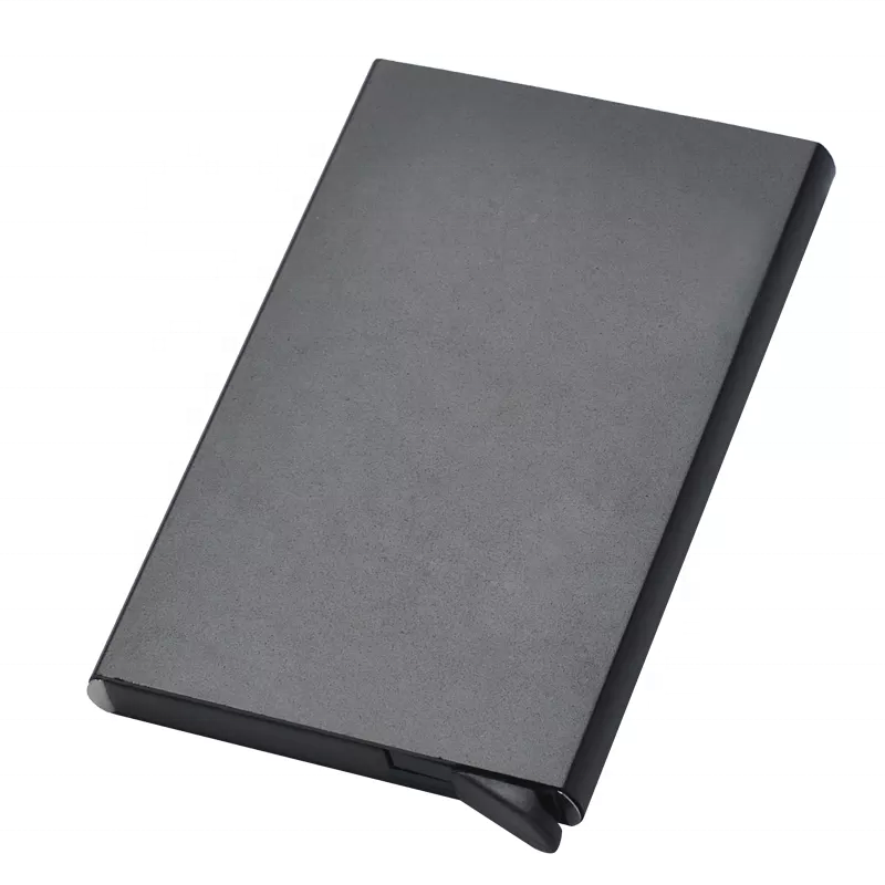 card wallet aluminum anti scanner slim card holder Free Sample  Multi-colors Metal Business Name Card holder