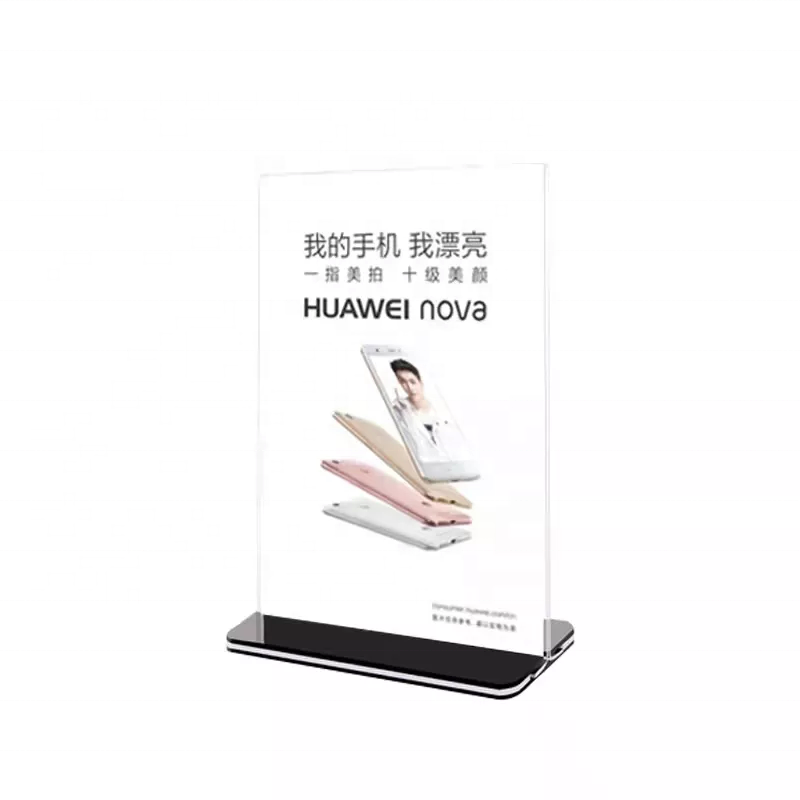 Free standing Leaflet Display Stand a4 Acrylic Poster Menu Holder 8.5 X 11 Inches Acrylic Slant Back Sign Holder