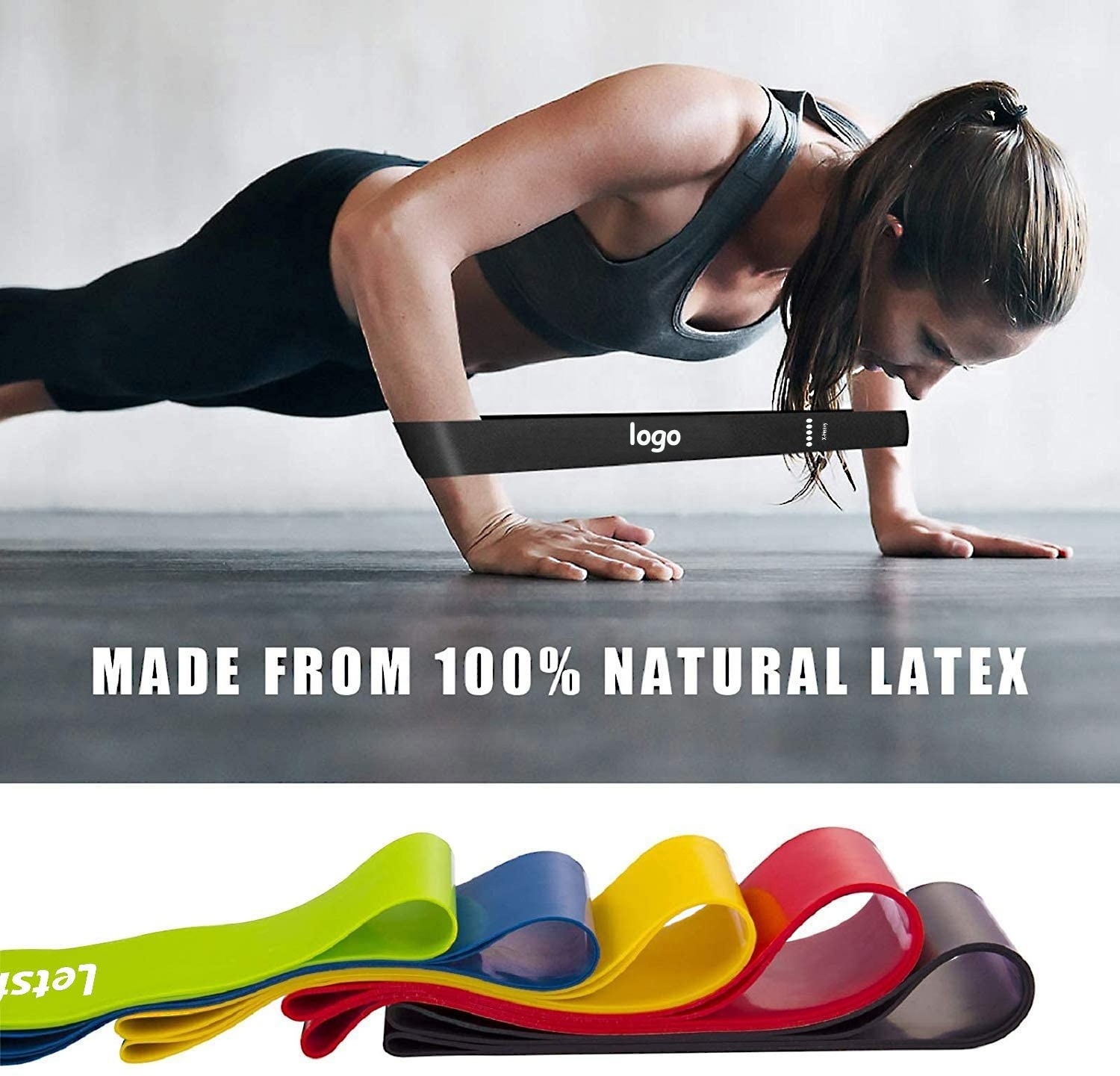 Adjustable Pull Latex Rubber Fitness Exercise Multifunction resistance Bands Training Sports Equipment