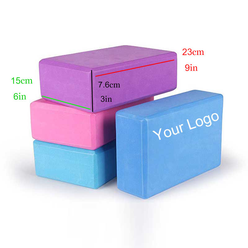 Premium EVA Foam Blocks Lightweight Yoga Bricks OEM Your Logo Eco Friendly Yoga Brick