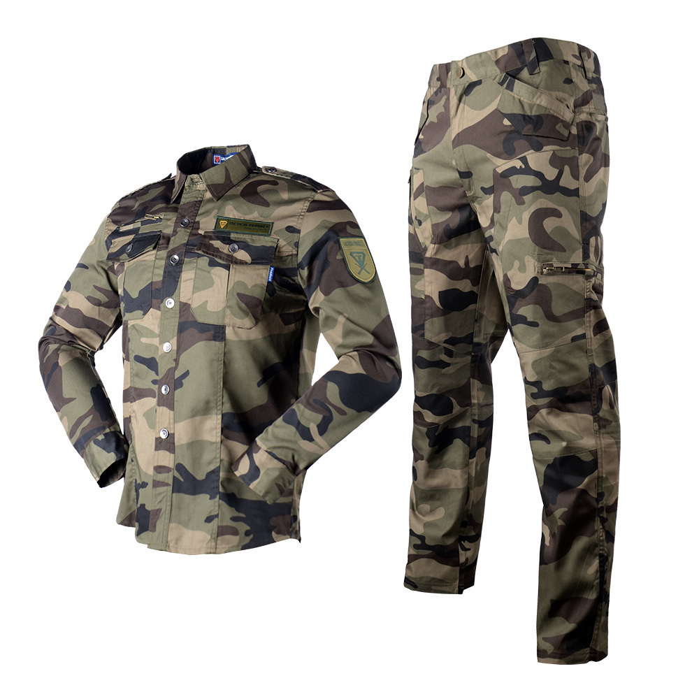 French woodland camouflage design security guard dress/ uniform