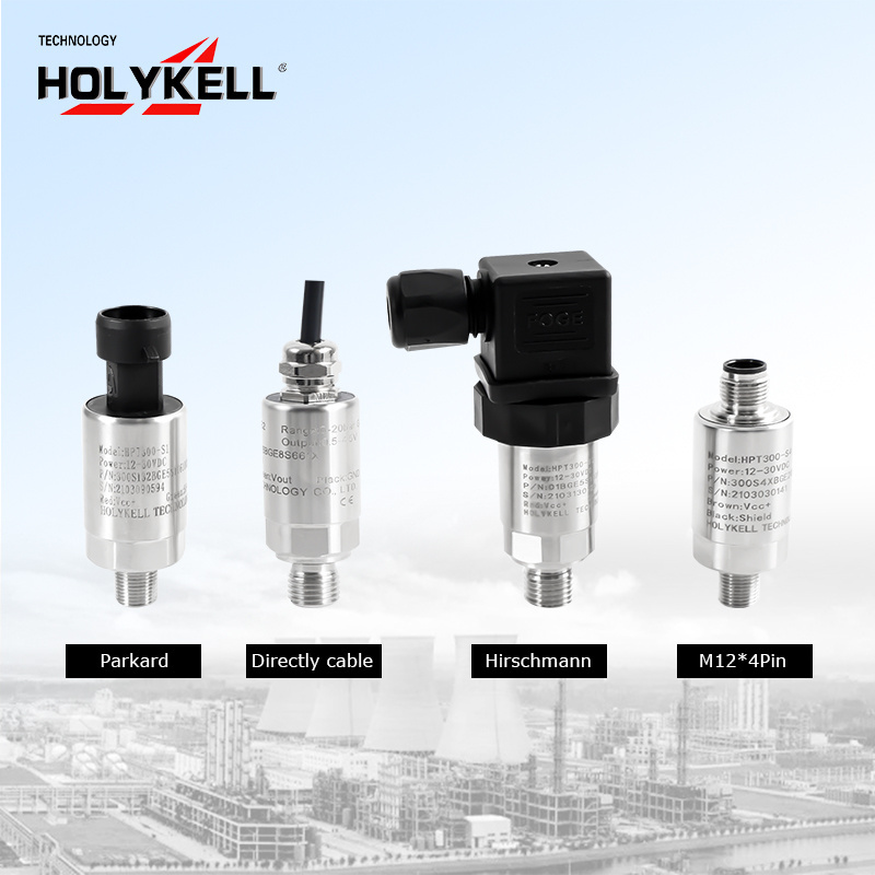 Holykell stainless steel ceramic 4-20ma hydraulic water pressure transducer 16bar 0-10v