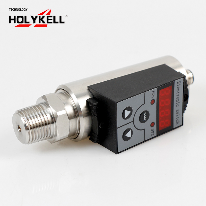 Holykell NPN PNP output adjustable digital pressure switch for Industrial