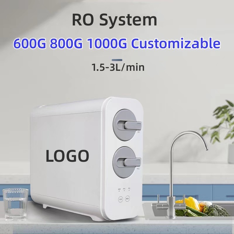 Tankless Smart Faucet Alkaline TDS Display 600 GPD Big Flow 6 Stage Under Sink Drinking Reverse Osmosis RO Water Purifier