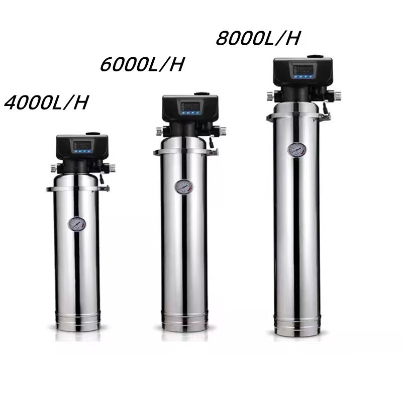 High flow 8000L/H home water filter systems stainless steel central water purifier for whole house