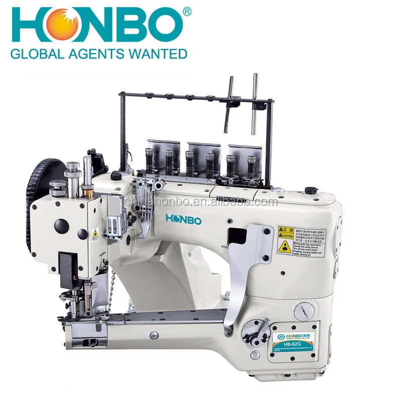 HB-62G Feed Off The Arm Interlock 4 Needle 6 Thread cylinder bed interlock sewing machine