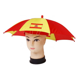 EK 2024 Hot selling Spain football fan head umbrella