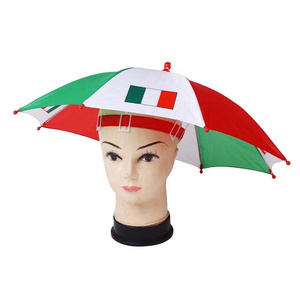 EM 2024 Italy flag head umbrella Italian fans supporter flag umbrella