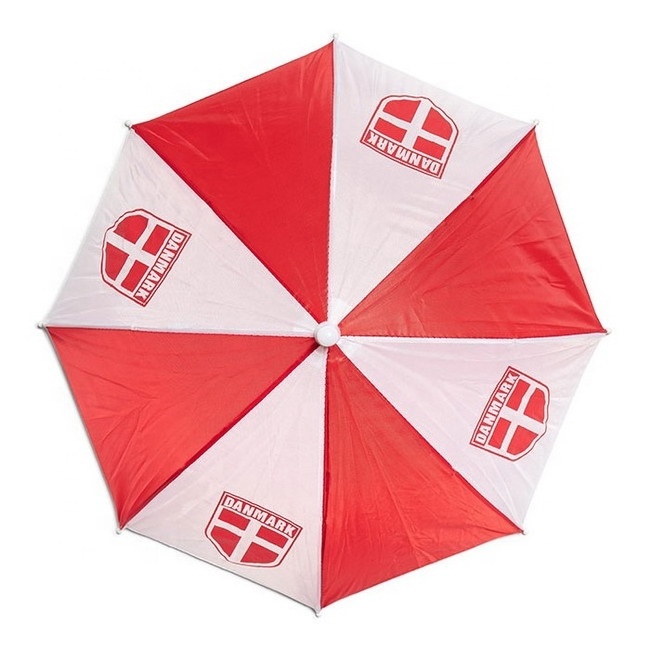 EK 2024 danmark flag head umbrella denmark colors flag umbrella on head