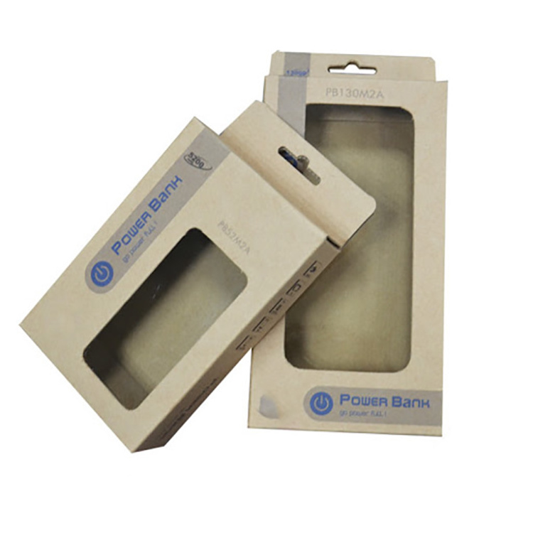 Gift Charger Pvc Plastic Tray Customized Paper Packaging Box For Power Bank Li-ion Battery Pack 3.7v