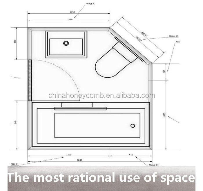 modern strong prefab bathroom pod prefabricated house mobile room