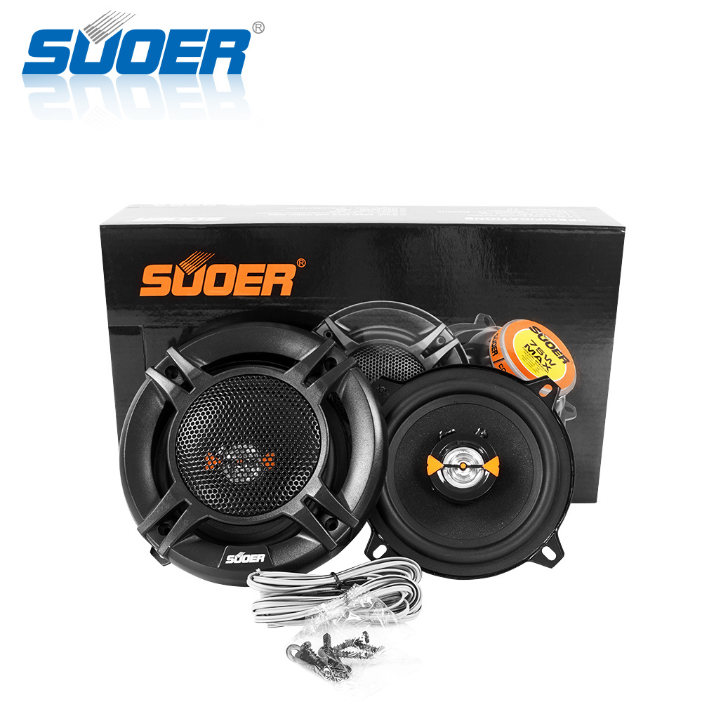 Suoer SP-525A 5 inch 4 Ohm rubber edged black hemp paper sound basin car music bass speaker car speaker subwoofer