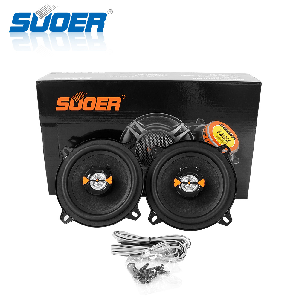 Suoer SP-525A 5 inch 4 Ohm rubber edged black hemp paper sound basin car music bass speaker car speaker subwoofer