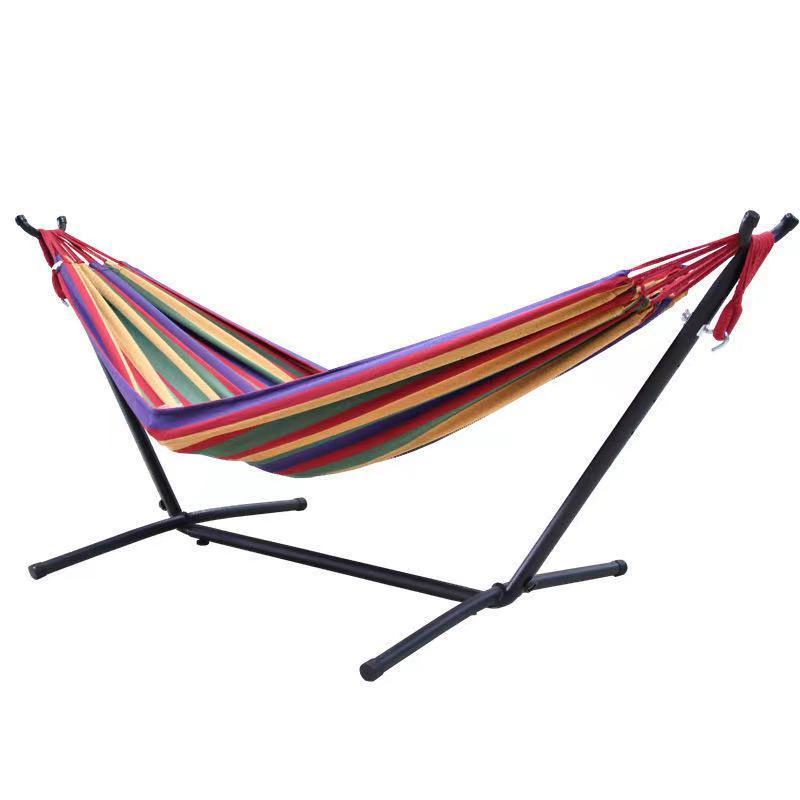 good selling indoor and outdoor portable Hammock With collapsible Steel Stand Hanging Camping Bed