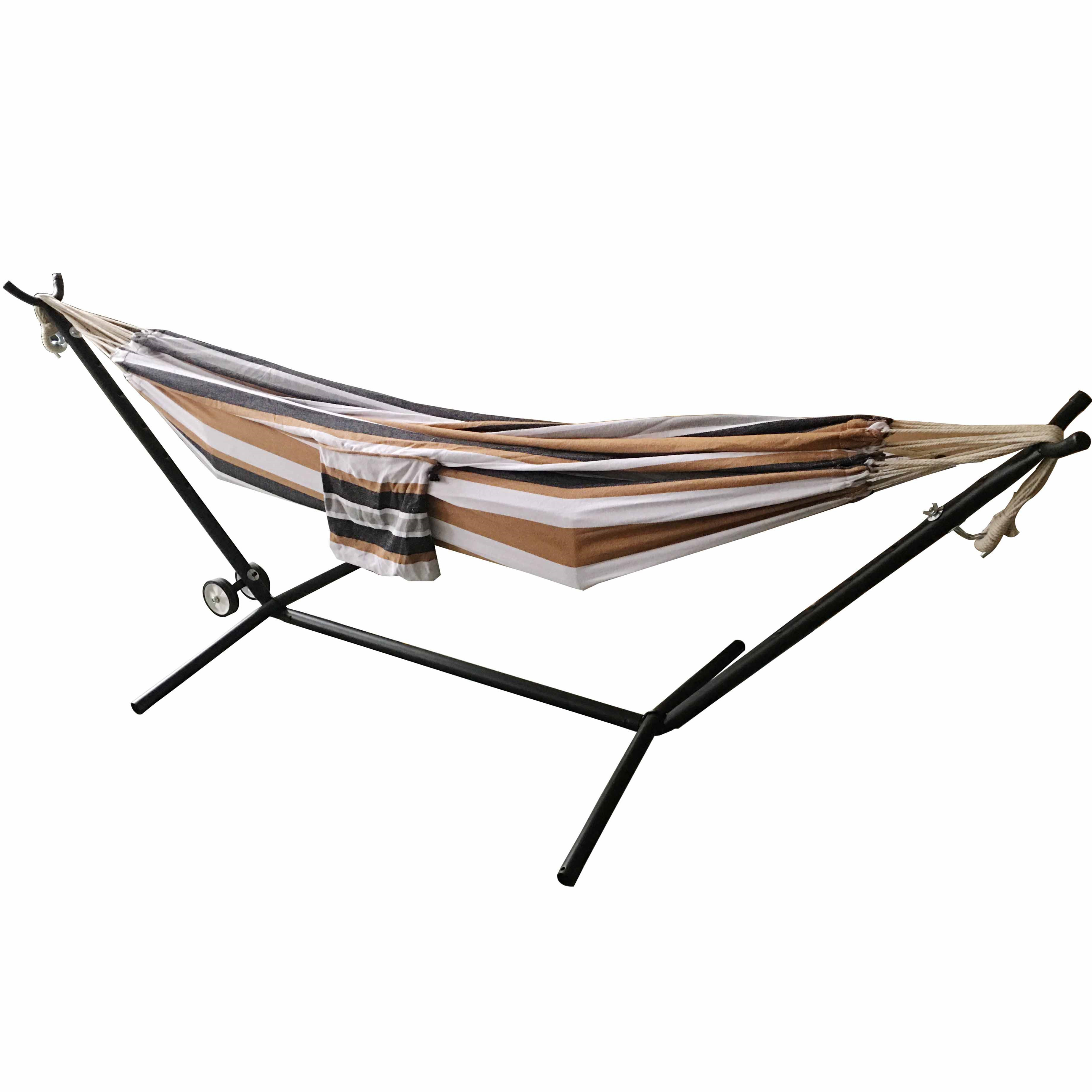 Factory goods outdoor and indoor with  idler wheel hammock stand save labour portable swing