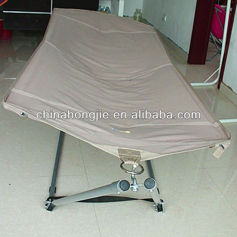 Promotional outdoor camping polyester hammock bed with metal frame  hammock stand