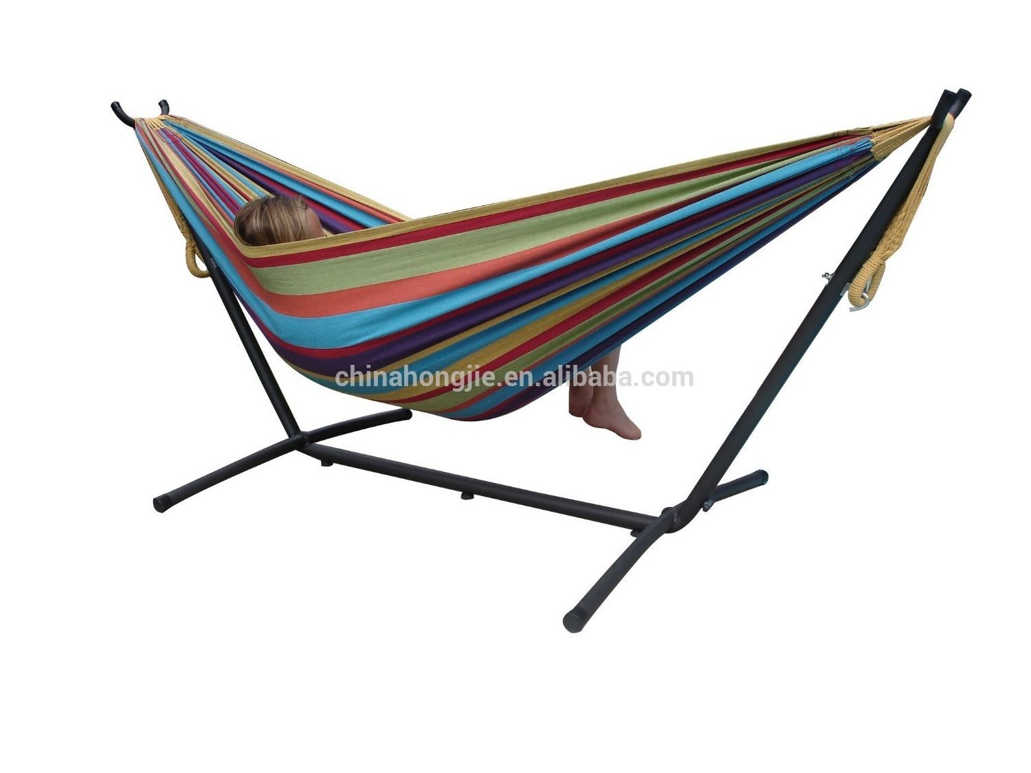 High quality cotton hammock bed hammock stand