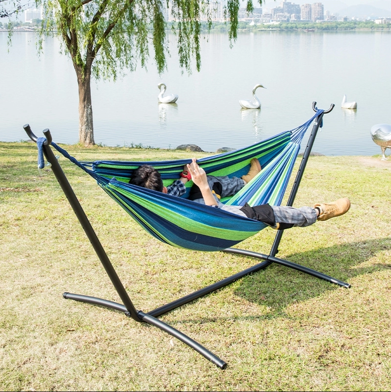 High quality cotton hammock bed hammock stand