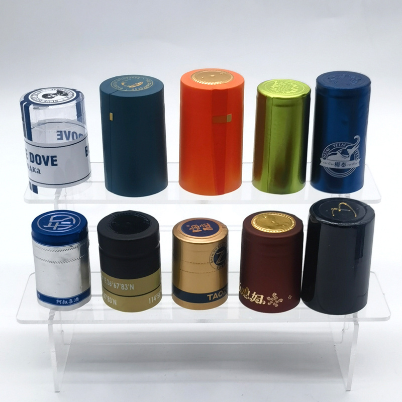 heat capsules shrink capsule pvc clear shrink sealing cap Seal Pilfer Proof Ropp Aluminium plastic Cap