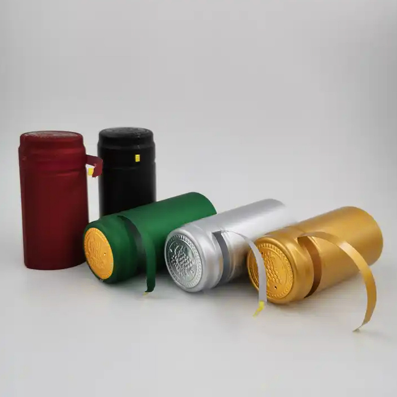 heat capsules shrink capsule pvc clear shrink sealing cap Seal Pilfer Proof Ropp Aluminium plastic Cap