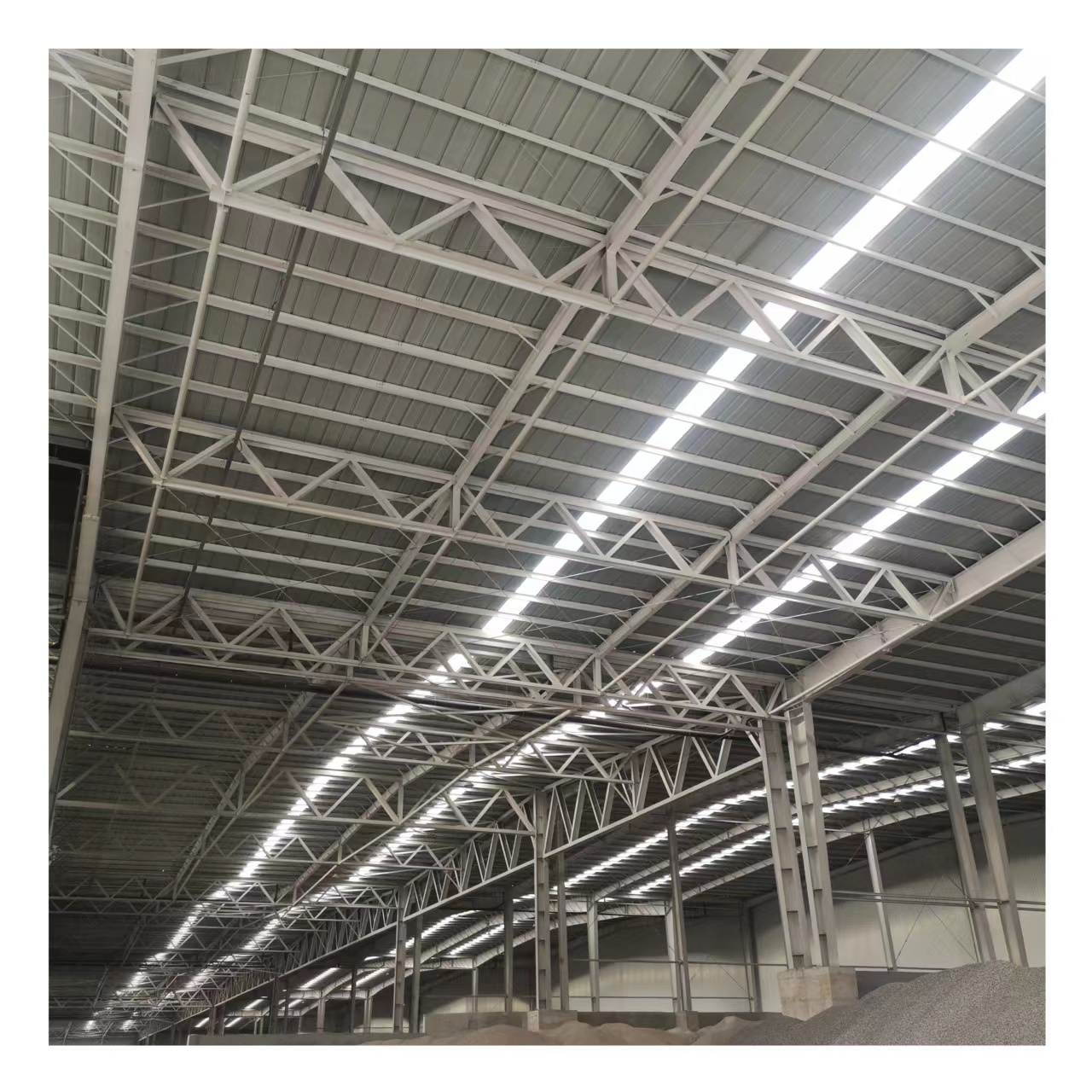 Building materials workshop Steel structure tube truss warehouse structure steel tube truss