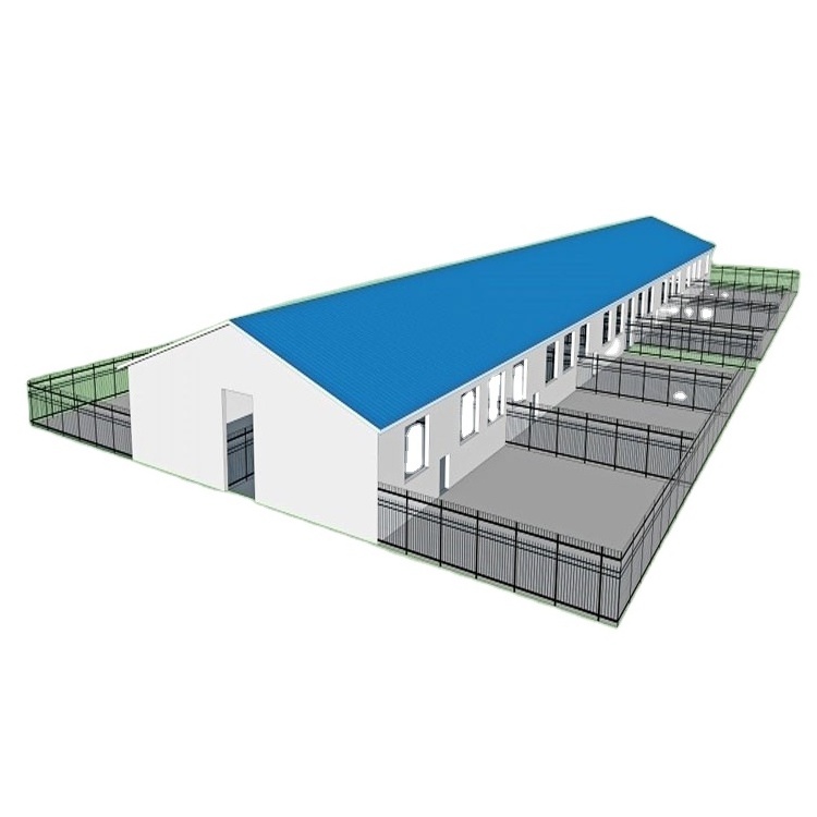 Modern Design Steel Structure Cow Cattle Dairy Milking Farm Goat Farming House Shed Building