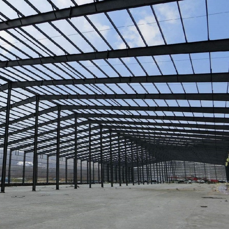 China prefab sandwich panel steel structure warehouse