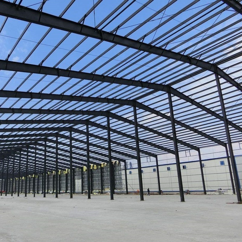 China prefab sandwich panel steel structure warehouse