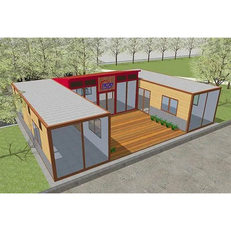 Europe and America labor camp mobile cabins flat pack container house 40ft container house luxury prefabricated home