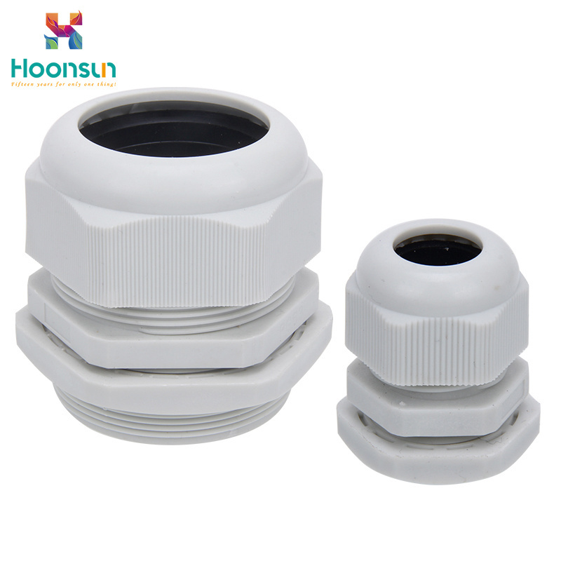 nylon cable glands pg7 pg9 pg13.5 pg29 m12 m20 m28 m32 m48 m75 m80 25mm 100mm m20*1.5 cable connector gland size with lock nut