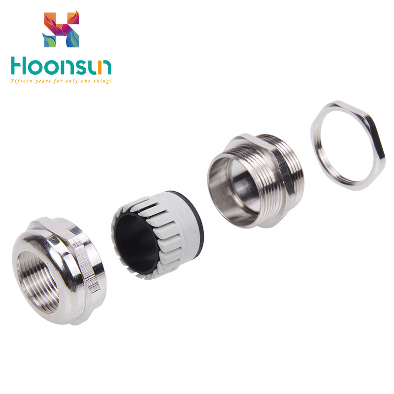 HOONSUN IP68 waterproof atex gland pg7 pg16 m16 m20 m24 4-8mm cable glands connector brass metal stainless steel cable gland