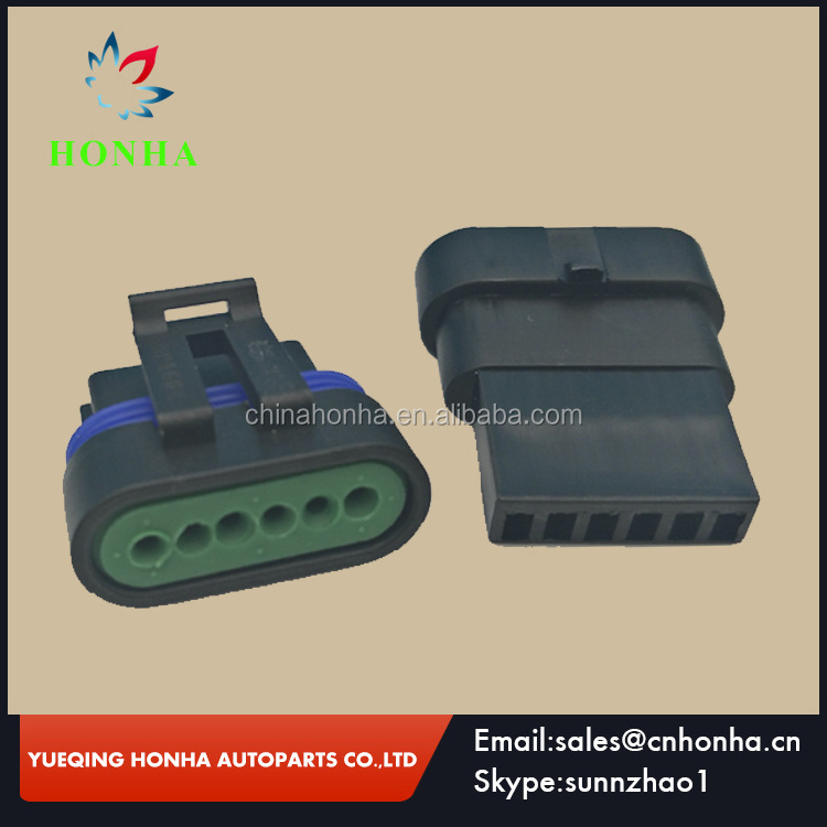 High quality 6 pin female male Delphi GM TPS Flat Accelerator pedal connector 12066317 12162261