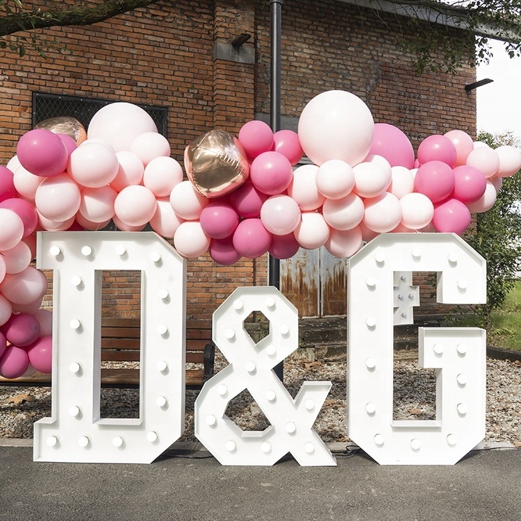 New Product wedding decoration Last Name Large Marquee Letters 3ft/4ft/5ft celebration marquee numbers 4ft marquee letters