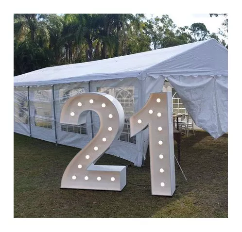 Wholesale Of New Materials electronic signs light up numbers 4ft marquee letters outdoor wedding decoration