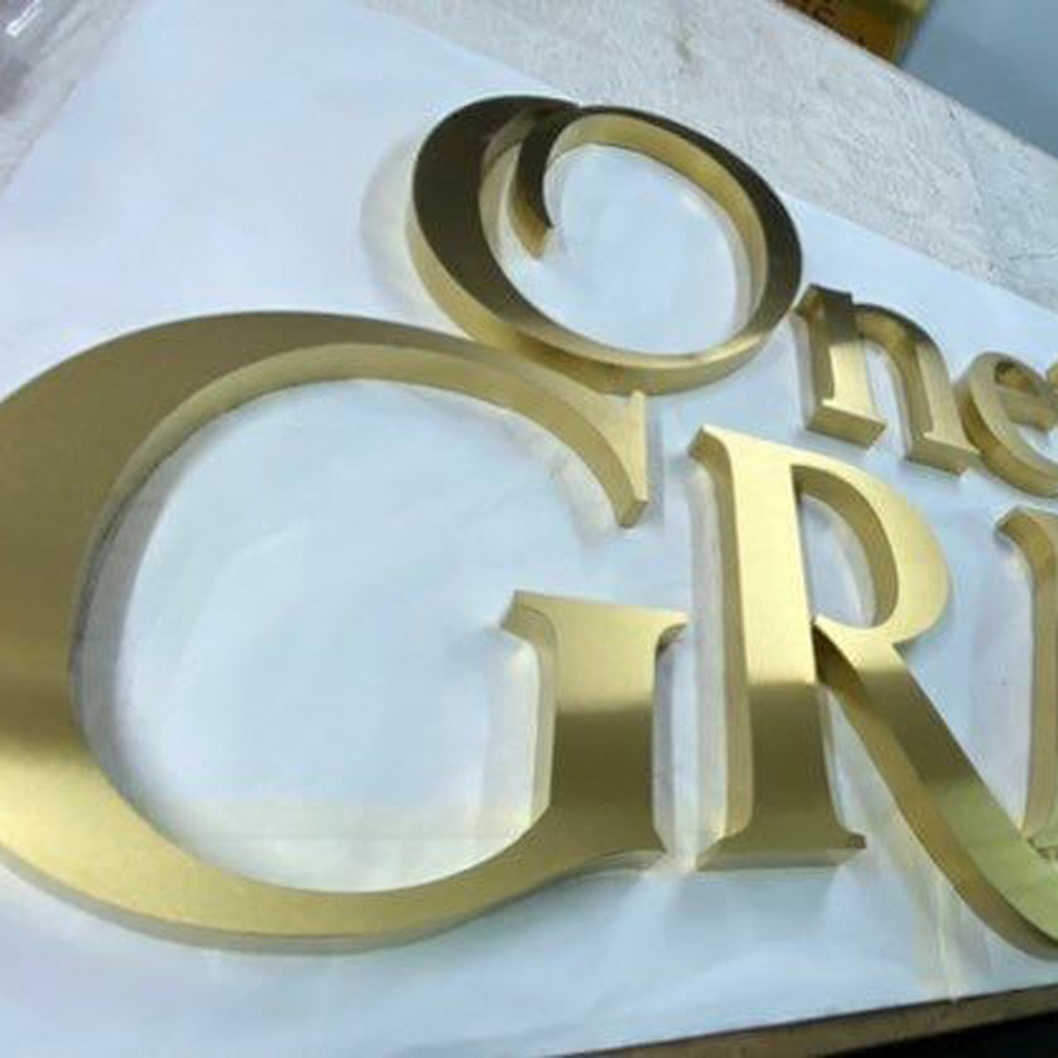 Wholesale New Design 3D Custom business name sign metal sign letter custom metal letters for wall