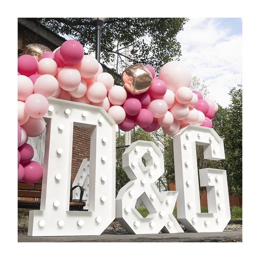 New Product wedding decoration Last Name Large Marquee Letters 3ft/4ft/5ft celebration marquee numbers 4ft marquee letters