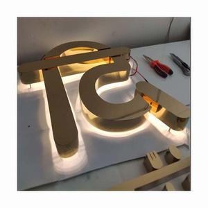 Manufacturer Custom wall 3d logo sign led business signs shop name Business Sign outdoor 3D Channel Letter