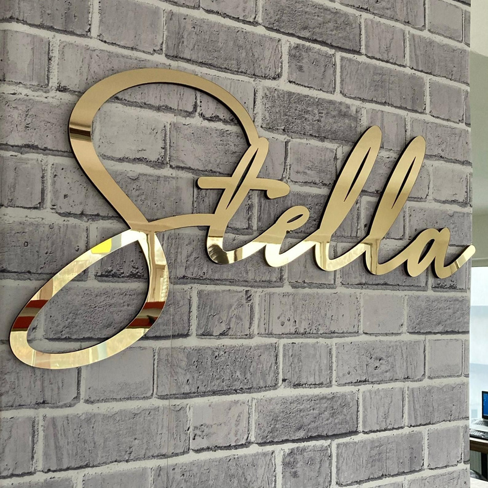 Wholesale New Design 3D Custom business name sign metal sign letter custom metal letters for wall