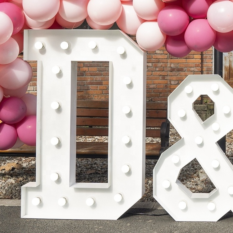 New Product wedding decoration Last Name Large Marquee Letters 3ft/4ft/5ft celebration marquee numbers 4ft marquee letters