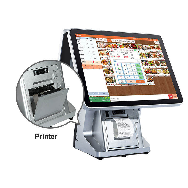 Pos Manufacturers Full Set All In One Touch Screen Pos System Cash Registers Built In 80mm Receipt Printer